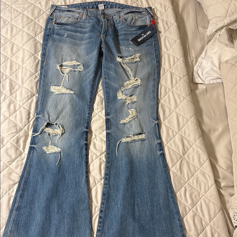 True Religion Light Blue Denim Jeans